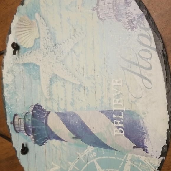 Nautical lighthouse slate sign - Picture 7 of 7